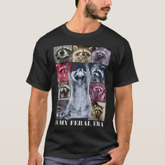 T-shirt À mon ère sauvage Mème drôle de raton laveur Anima