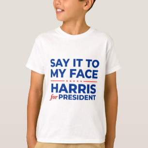 T-shirt À Mon Visage Kamala Harris Président 2024 Débat