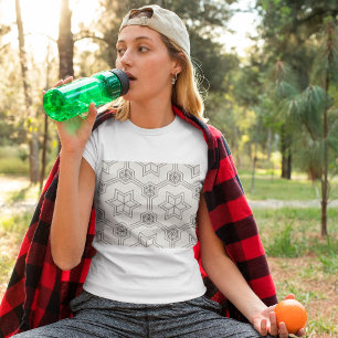 T-Shirt à motif géométrique sans couture