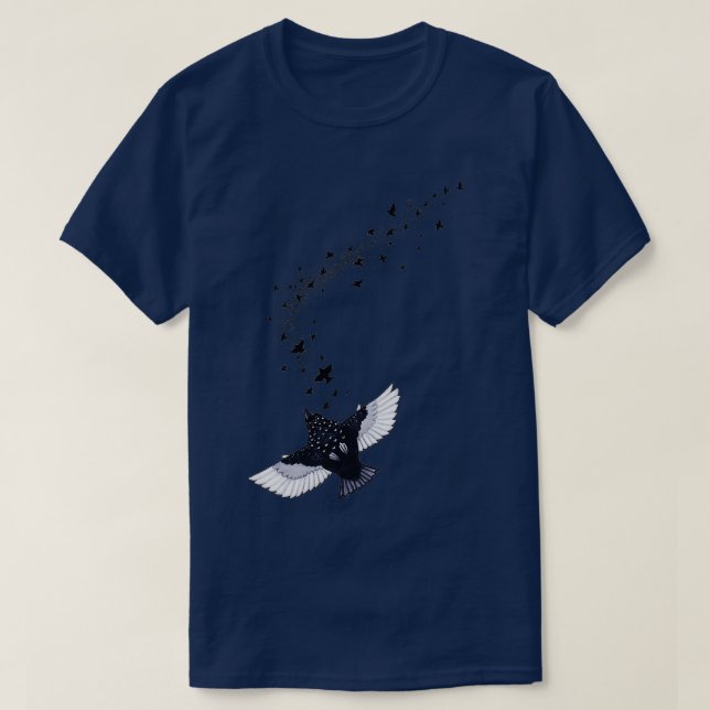 T-shirt A Murmuration of Starlings (Design devant)