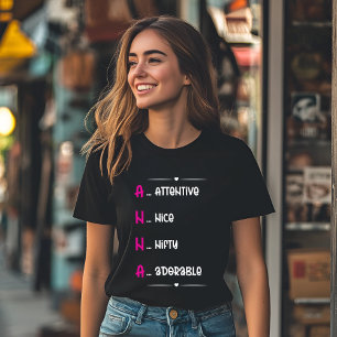 T-shirt A.N.N.A. - Attentive, Nice, Niché, Adorable