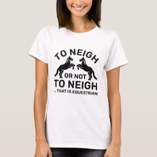 T-shirt À Niger Ou À Ne Pas Niger Qui Est Équestre