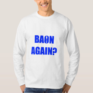 T-shirt À nouveau Baon ? Bleu Texte Unisex Longueur