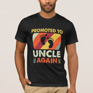 T-shirt à nouveau promu oncle cadeau fête des pères