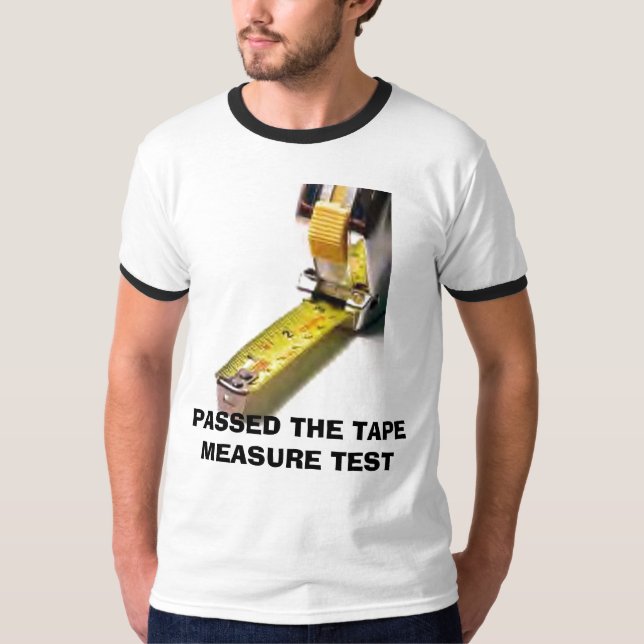 T-SHIRT A PASSÉ LE RUBAN MÉTRIQUE D'ESSAI (Devant)