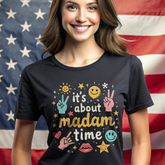 T-shirt A propos de Mme Time kamala Harris Président