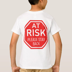 T-shirt À Risque, S'Il Vous Plaît Rester En Distances Soci