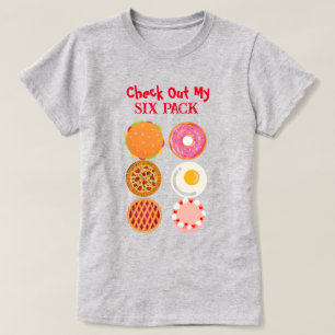 T-shirt à six pack amusant