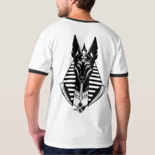 T-Shirt à sonnerie d'art géométrique de chacal égy