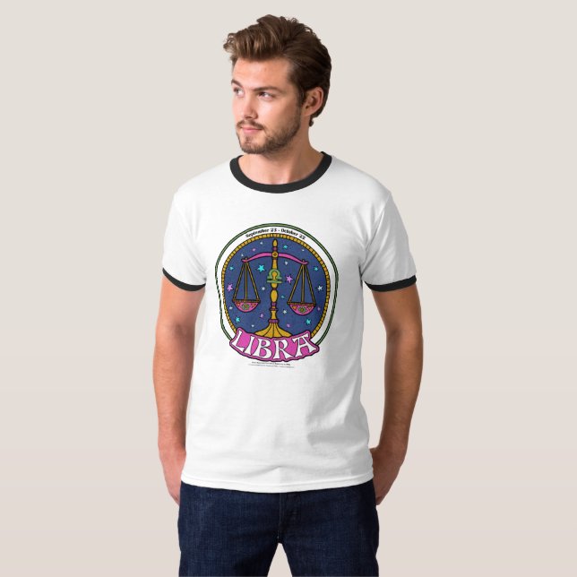 T-Shirt à sonnerie de base pour hommes NP Libra (Devant entier)