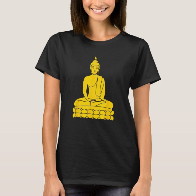 T-shirt A statue of Buddha (Devant)