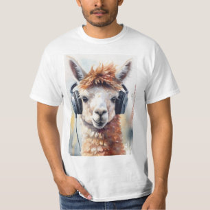 T-shirt à tête de casque de l'usine de musique de 