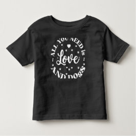 T-shirt à thème "Amour et Chiens"