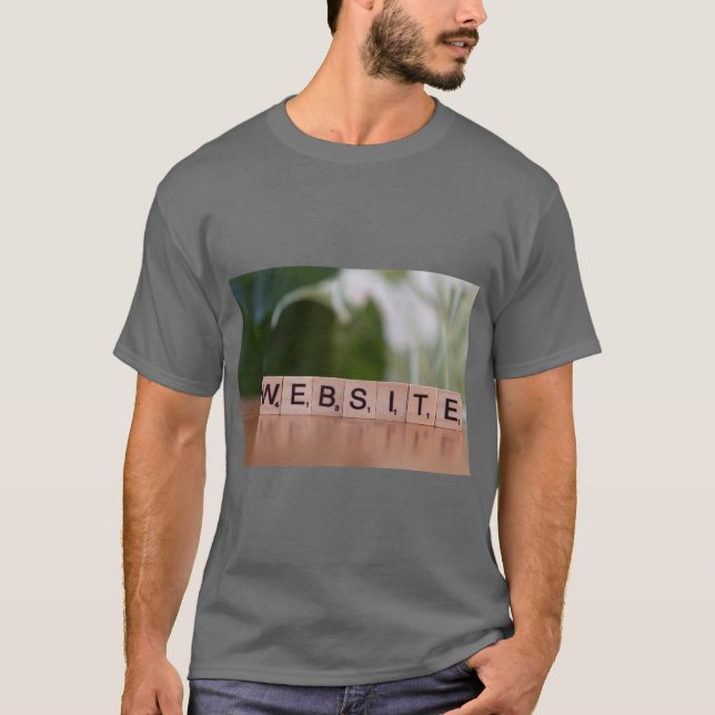 T-Shirt à thème numérique moderne « Mode site Web  (Devant)