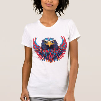 T-shirt A TO Z avec aigle américain avec symbole patriotiq