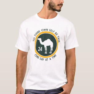 T-shirt À toi-même être vrai - Jaune et Vert foncé Lo