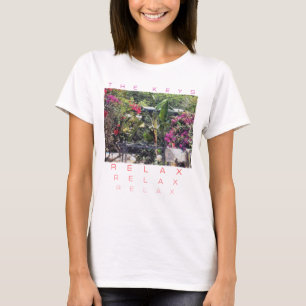 T-shirt A travers une porte du jardin...