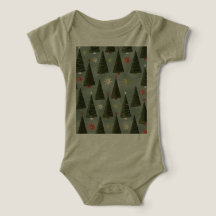 T-shirt à trois pièces pour bébé de Noël