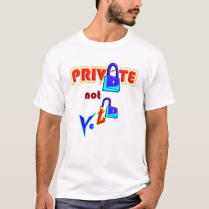 T-shirt à typographie minimale Private Not Yet