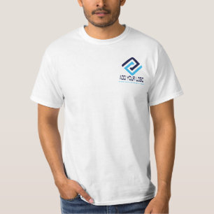 T-shirt à valeur blanche pour hommes avec logo per