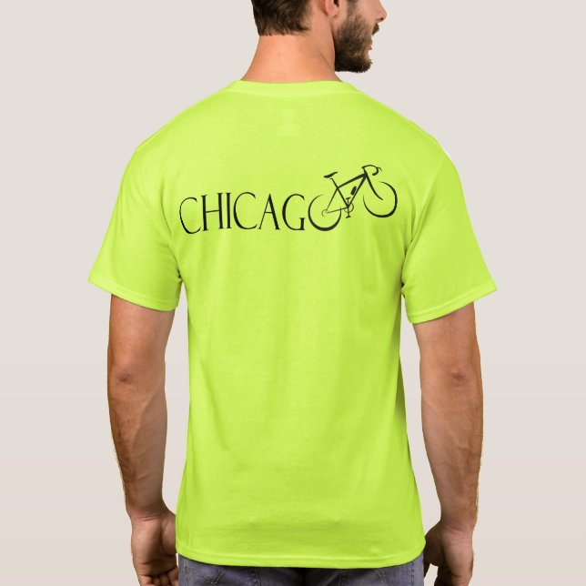 T-shirt à vélo Chicago (Dos)
