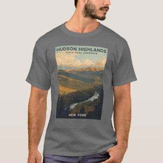 T-shirt A Vintage Illustration of Hudson Highlands State P
