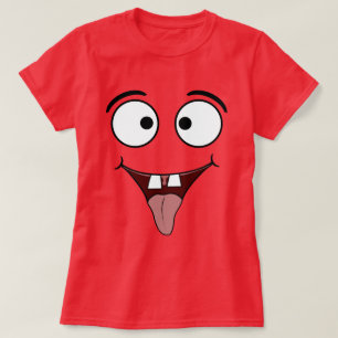 T-shirt à visage amusant