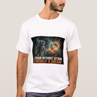 T-shirt A Vision Without Action Is Merely A Dream Astronau