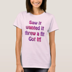 T-shirt A vu qu'il Recherché il a jeté un ajustement l'a