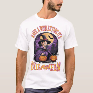 T-shirt A Wicked Time C'est Halloween