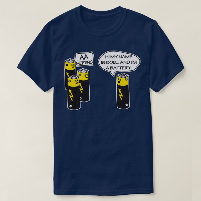 T-shirt Aa Batterie Meeting Funy (Design devant)