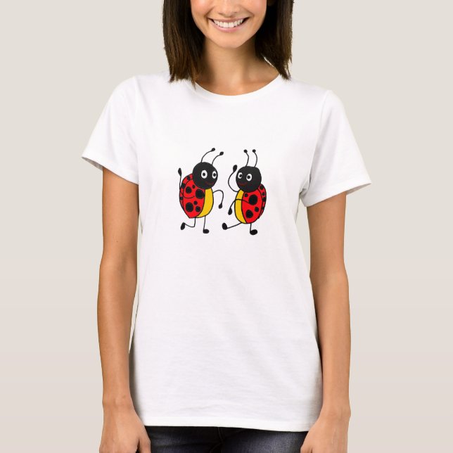 T-shirt AA chemise de coccinelle de danse (Devant)