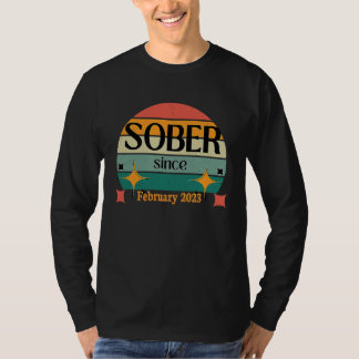 T-shirt AA NA Celebrate Sobriety Since February2023 Sober