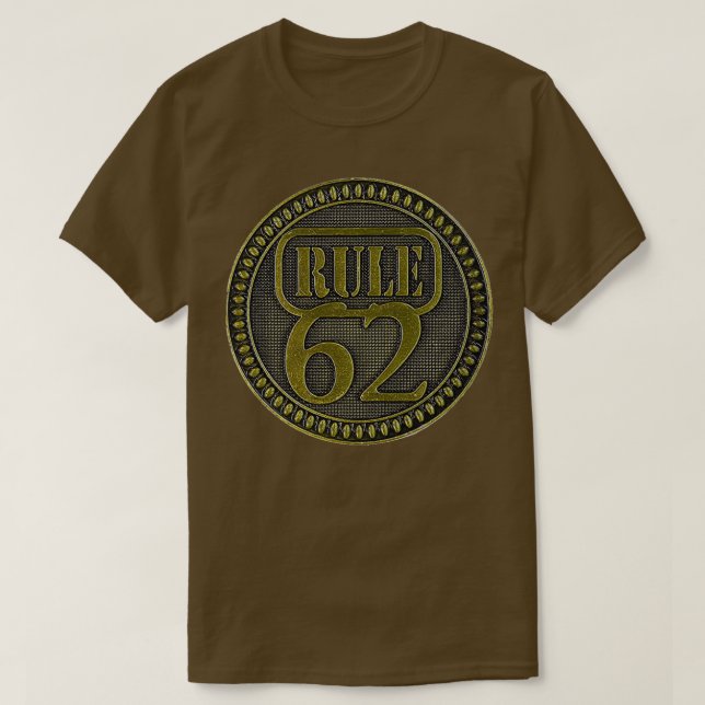 T-shirt AA Rule 62 Button (Design devant)
