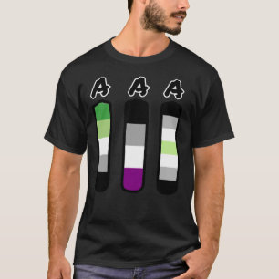 T-shirt AAA aromatique asexuel accumulateurs agender Class