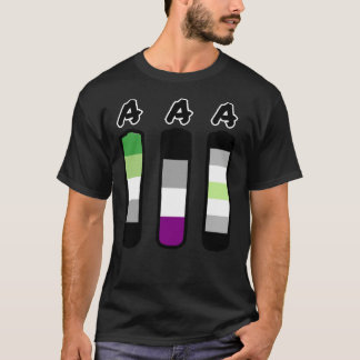 T-shirt AAA aromatique asexuel accumulateurs agender Class