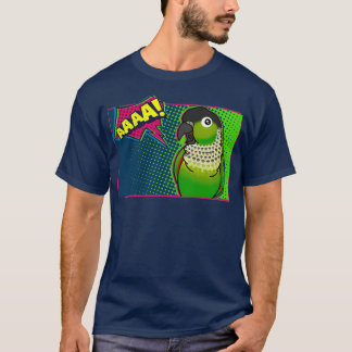 T-shirt AAAAA Black capped Conure Comic