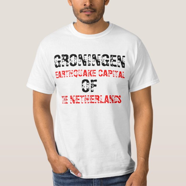 T-shirt Aardbeving Groningue (Devant)