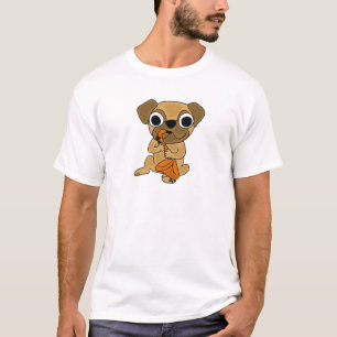 T-shirt AB carlin jouant la bande dessinée de saxophone