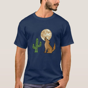 T-shirt AB coyote hurlant à la chemise de lune