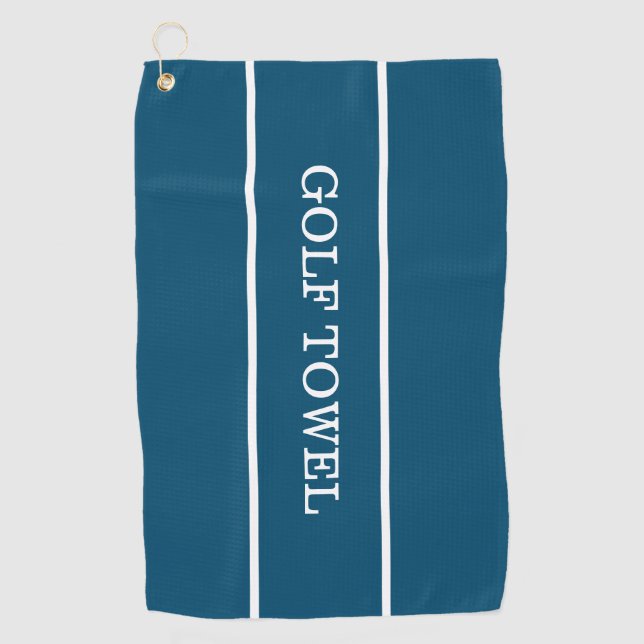 T-Shirt ab mit bestem Vater Golf Handtuch (Vorderseite)