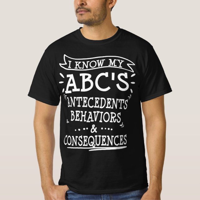 T-shirt ABA Applied Behavior Therapist Funny Merci Ana (Devant)
