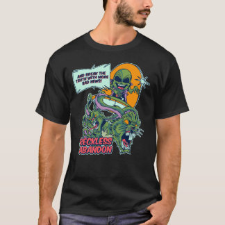 T-shirt Abandon Réfléchi – Aliens Lapins Monstres du Chaos