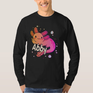 T-shirt ABBY - Beau nom de fille avec adorable AXOLOTL