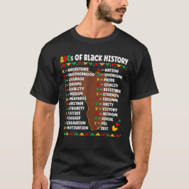 T-shirt ABC de l'histoire noire