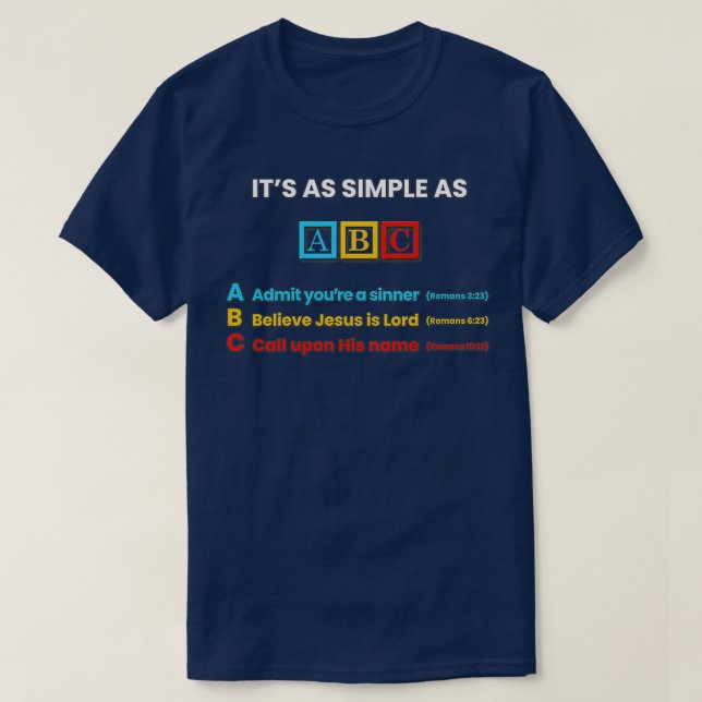 T-shirt ABC du salut (Design devant)