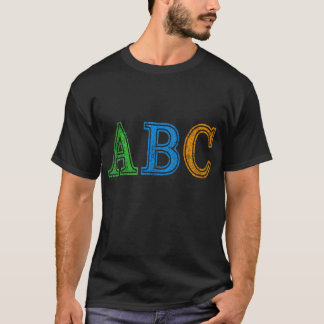 T-shirt ABC Retro