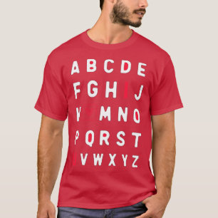 T-shirt ABCD Je t'aime