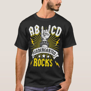 T-shirt ABCD Kindergarten Rocks Rockmusic Kindergarden Tea
