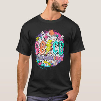 T-shirt ABCD Second Grade Rock Enseignant Étudiant Heureux